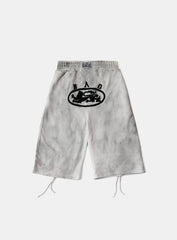 Badblood Mystic Patch Bermuda Pants - Washed White