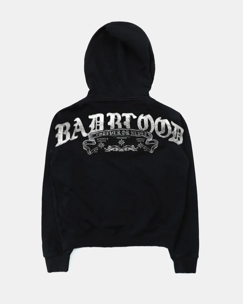 Badblood Mystic Capsule Hooded Zip-Up - Black/White