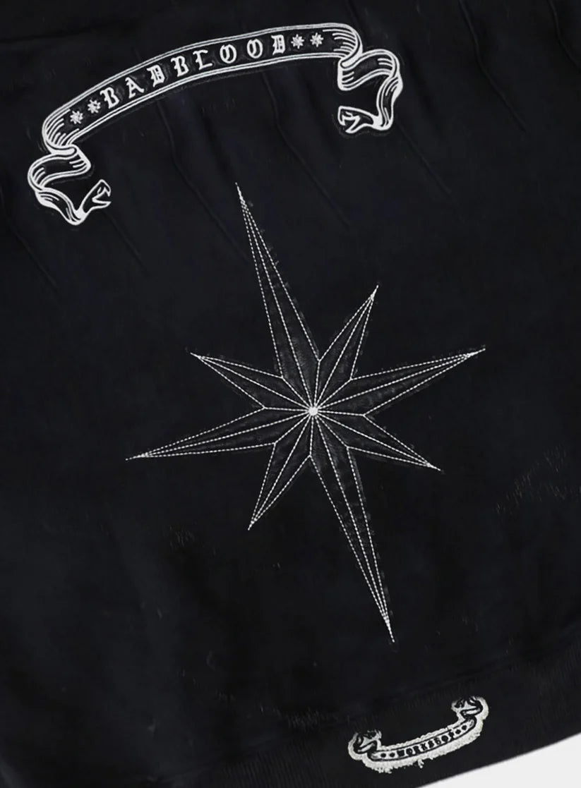 Badblood Cosmo11 Detachable Fur Hooded Zip-Up - Black