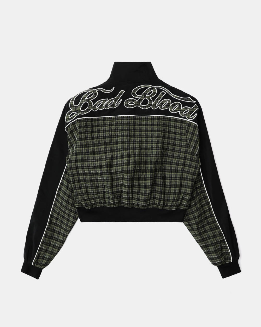 Badblood Contrast Check Track Jacket - Green