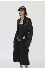 Badblood Billy Track Bermuda Pants Black