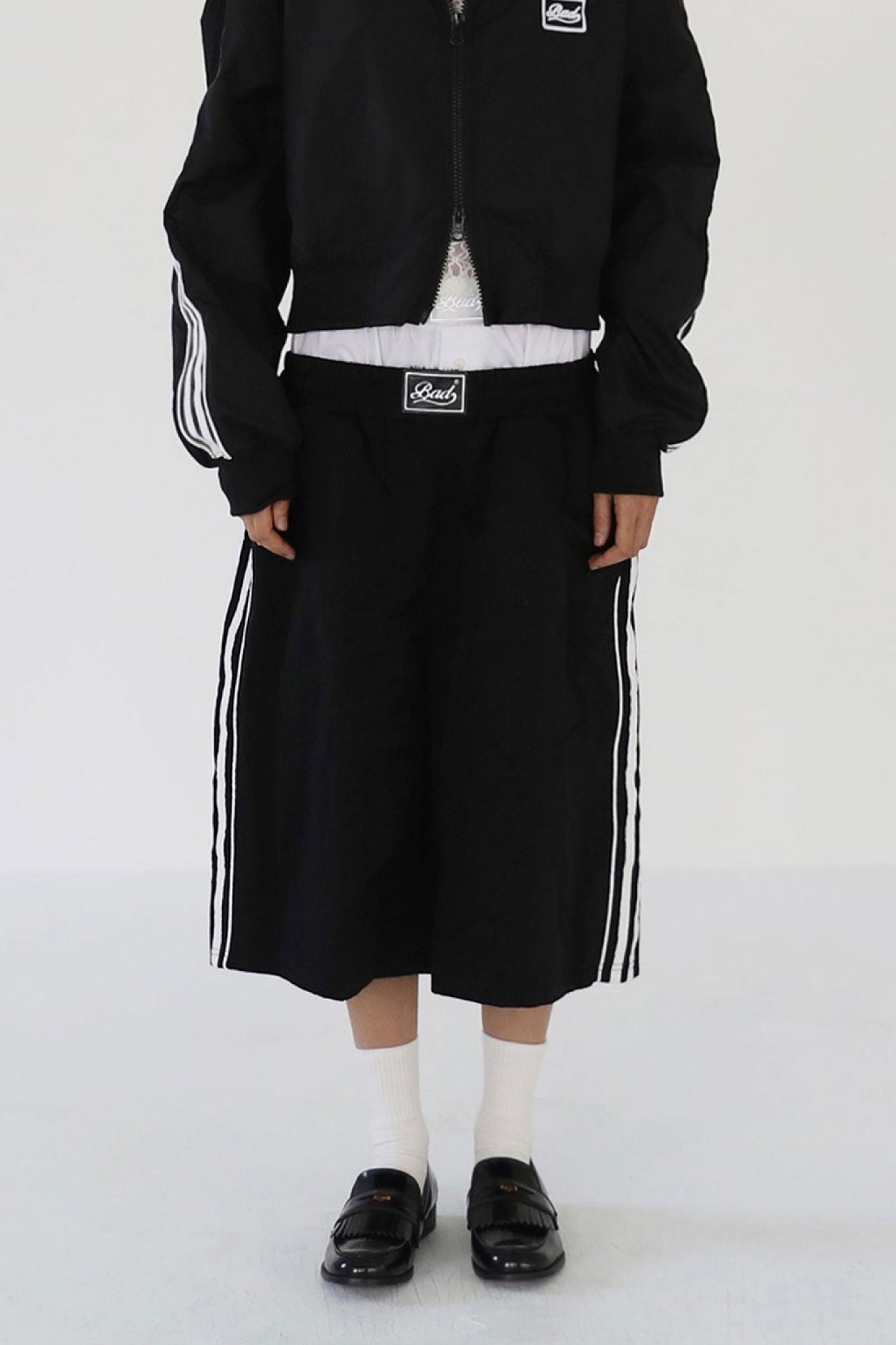 Badblood Billy Track Bermuda Pants Black