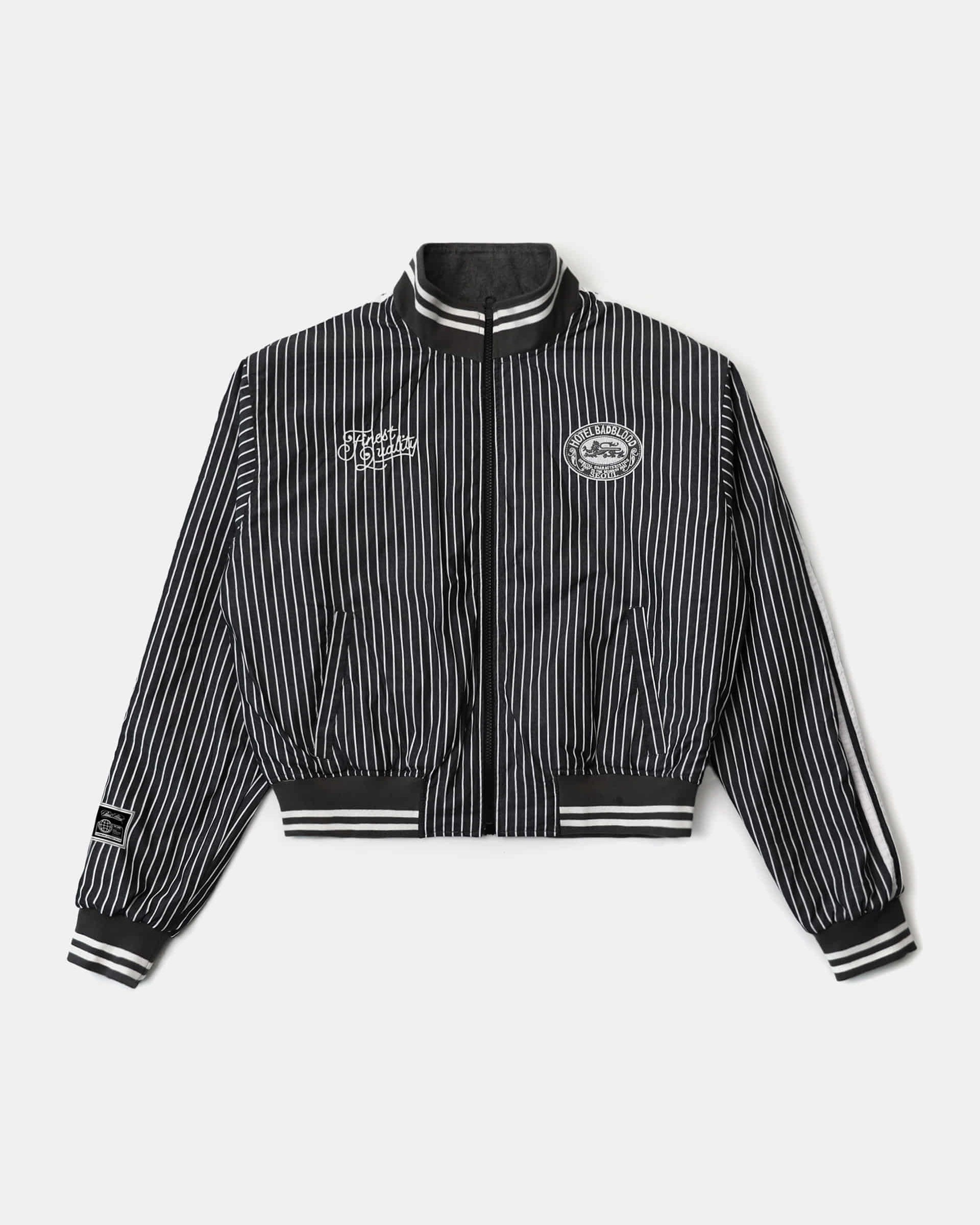 Badblood Reversible Pinstripe Tracksuit Grey