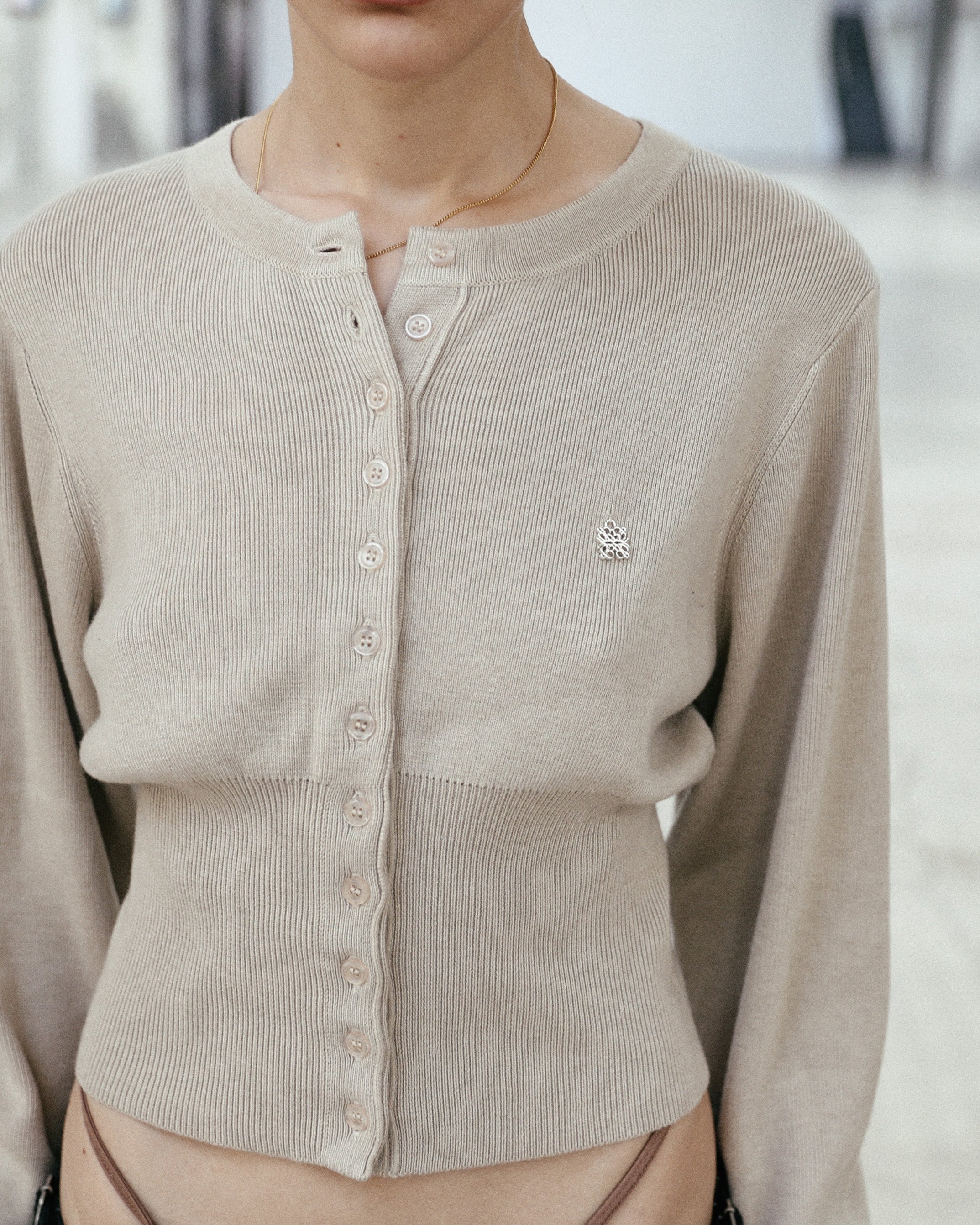 Badblood The Pure Round Cardigan – Beige