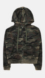 Badblood Cosmo Patch Hooded Zip-Up - Green Camo