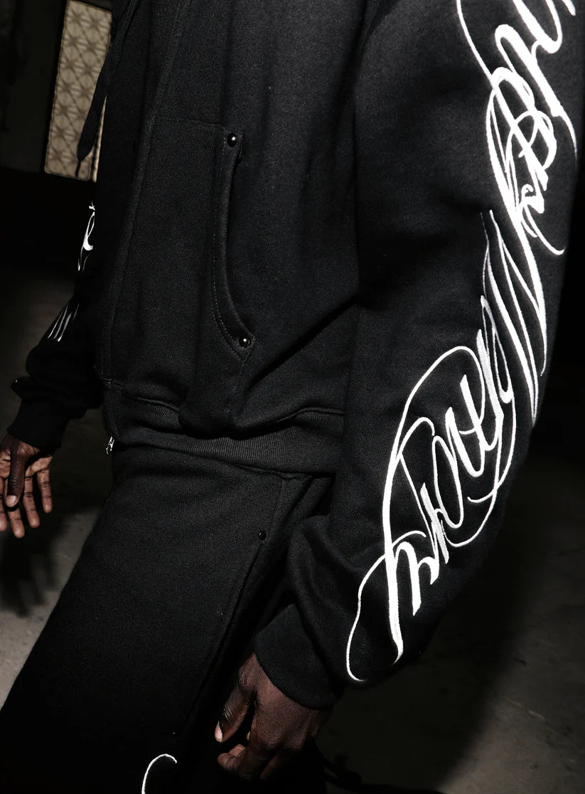 Badblood Dark Classic MYM Hooded Zip-Up - Black