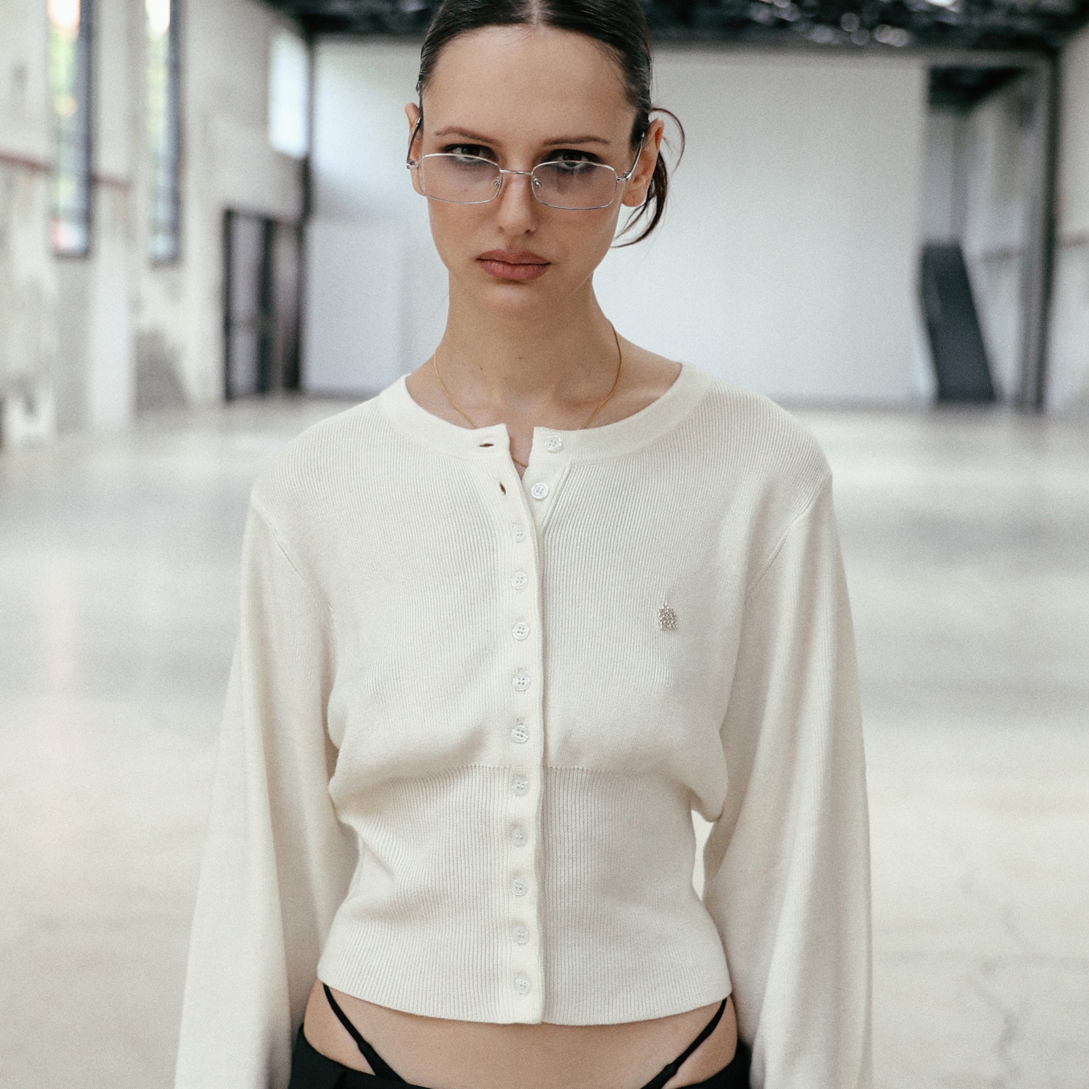 Badblood The Pure Round Cardigan - White