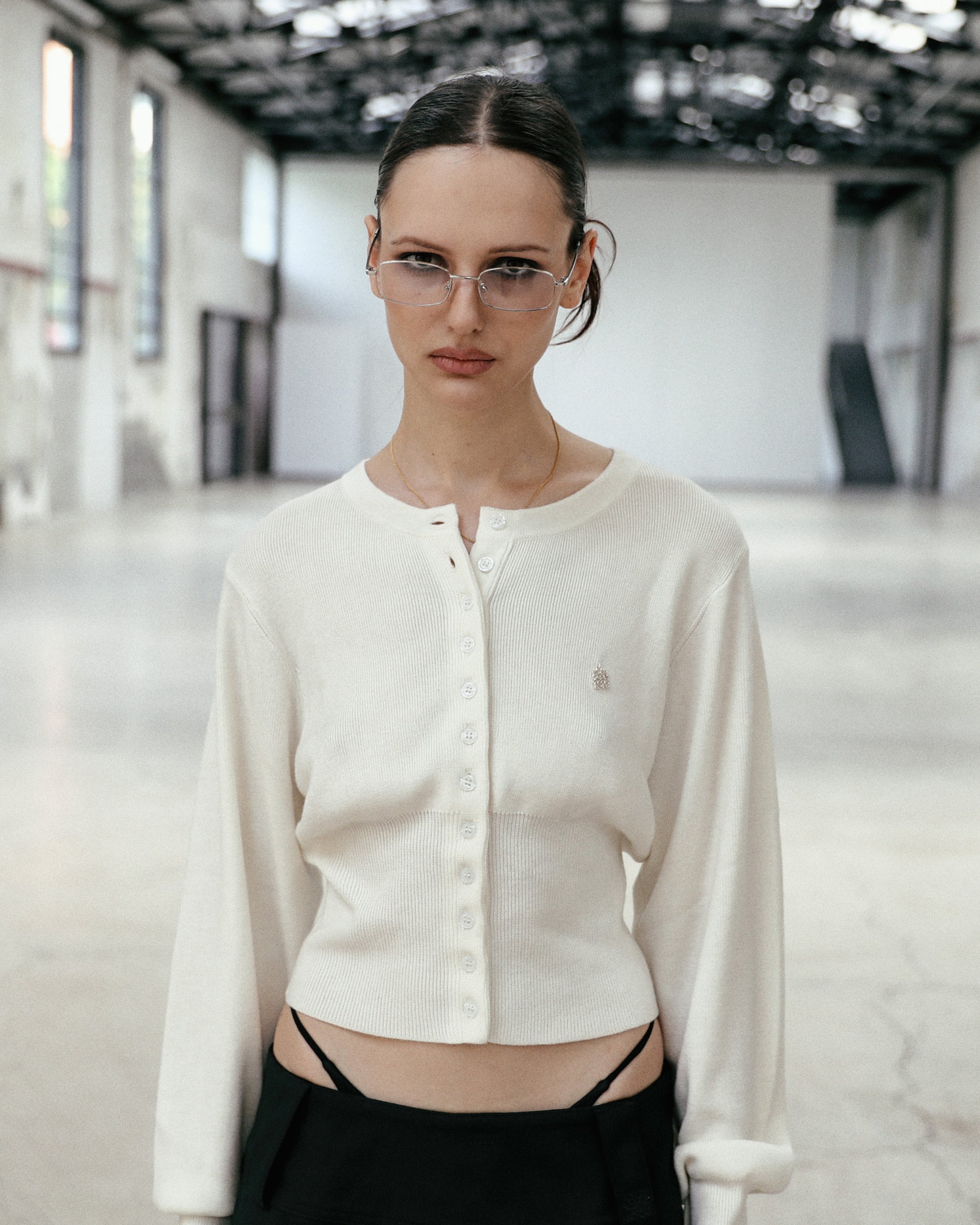 Badblood The Pure Round Cardigan - White