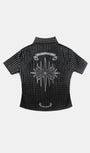 Badblood Cosmo Graphic Short Sleeve Shirt Black Check