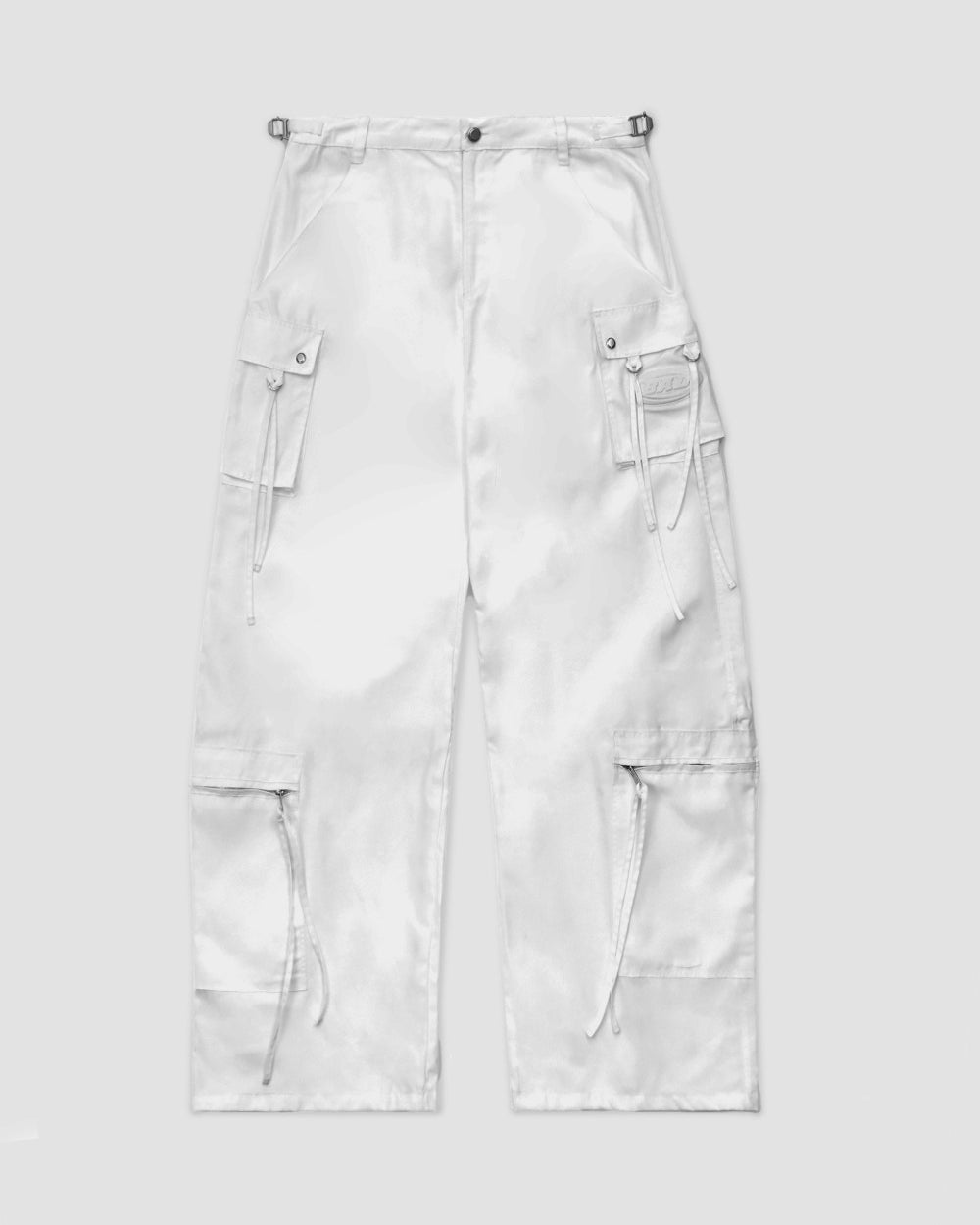 Badblood Squad Nylon Cargo Pants White