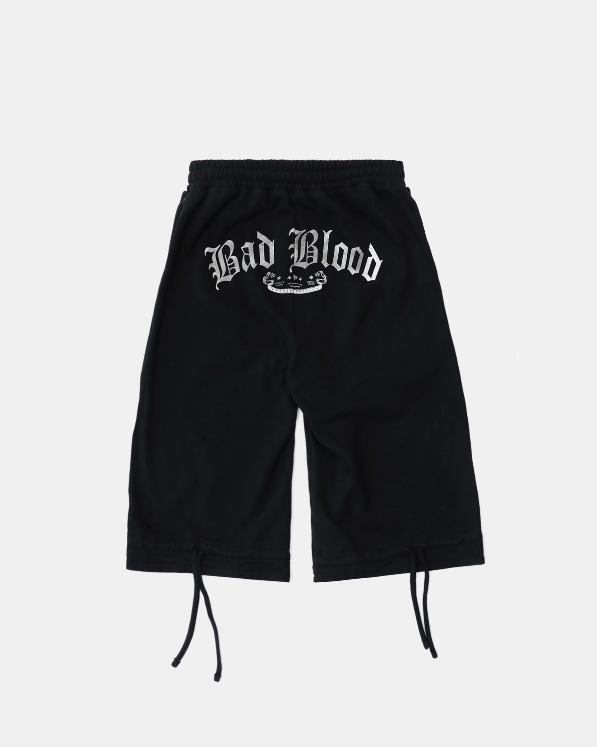 Badblood Mystic Patch Bermuda Pants - Washed Black