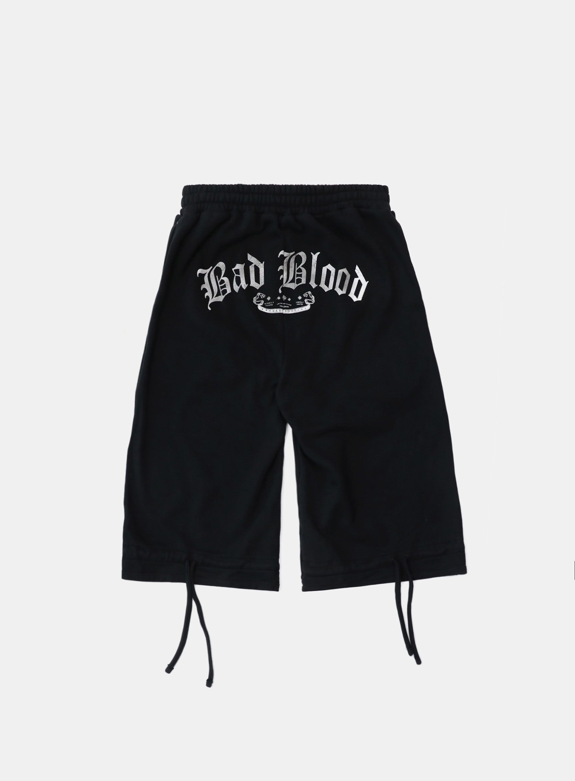 Badblood Mystic Patch Bermuda Pants - Washed Black