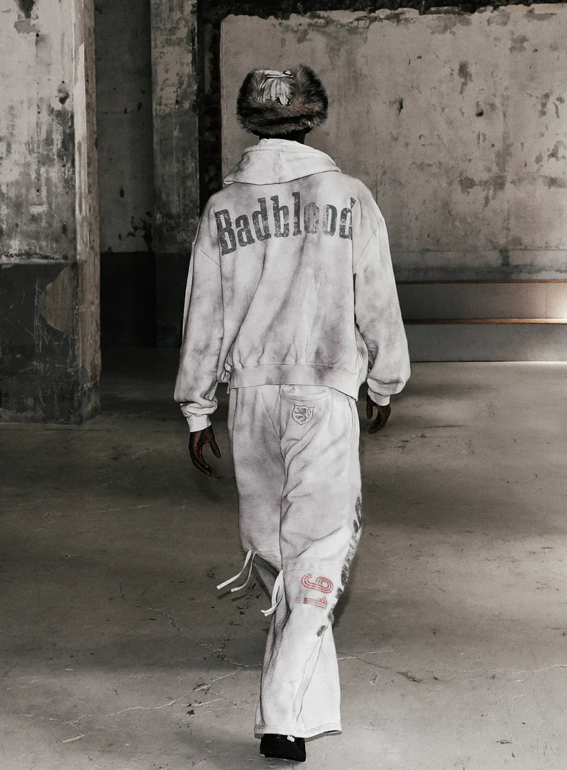 Badblood Sun Faded 2 Jogger - White
