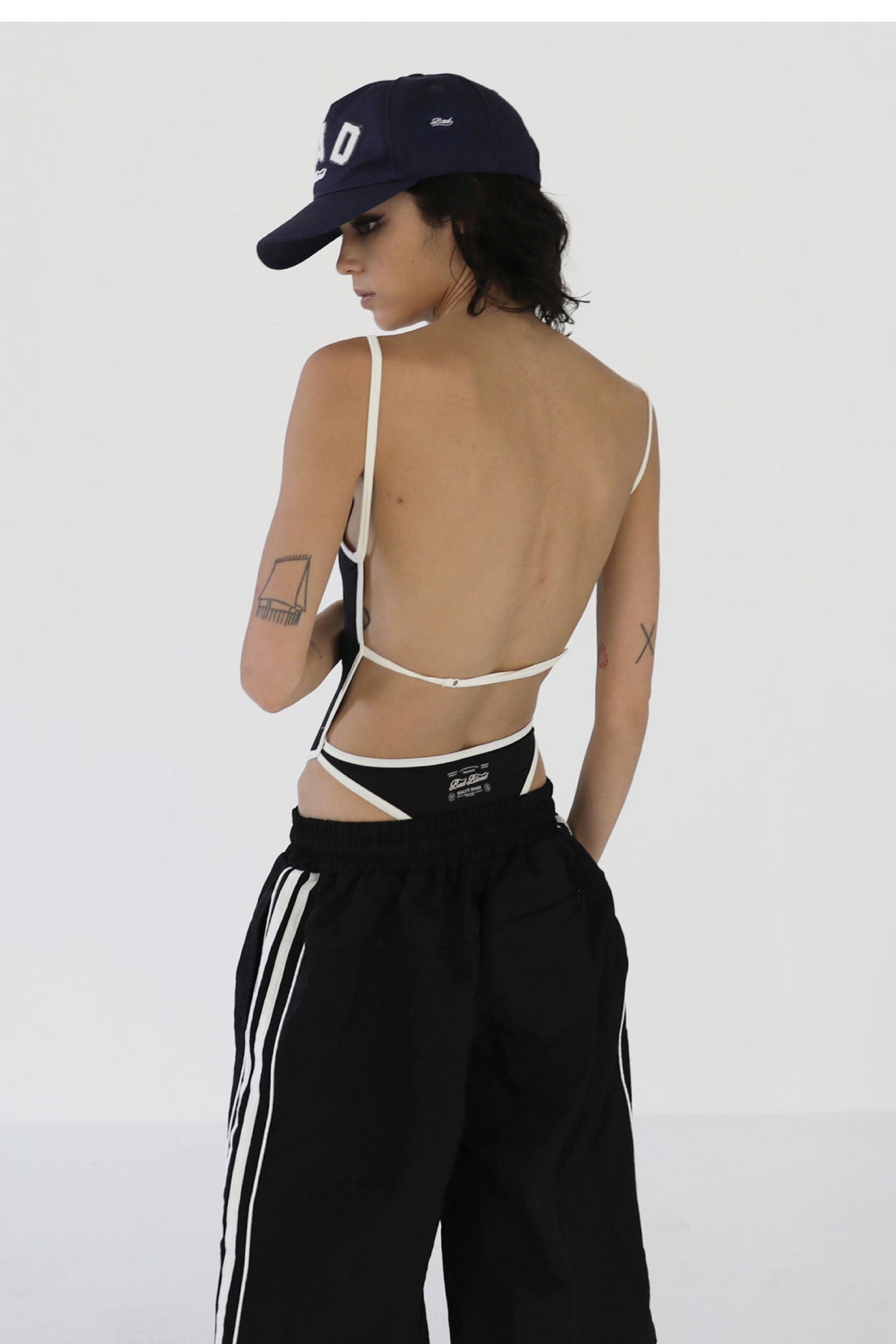 Badblood Billy Track Bermuda Pants Black