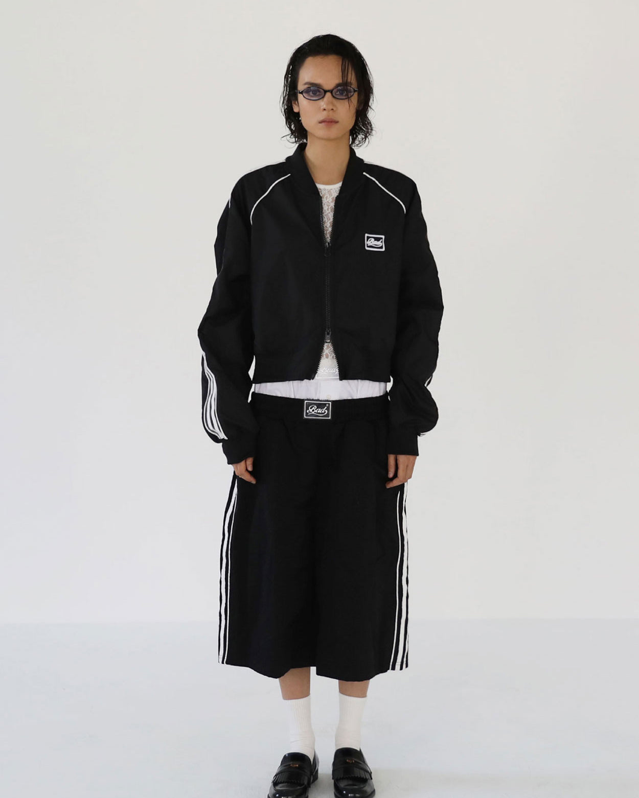 Badblood Billy Track Bermuda Pants Black