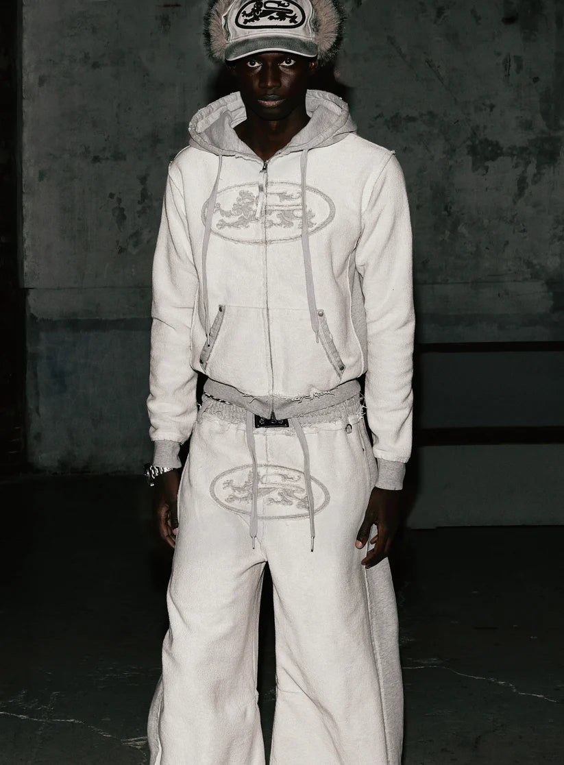 Badblood Mystic Capsule Hooded Zip-Up - Inside Out Gray