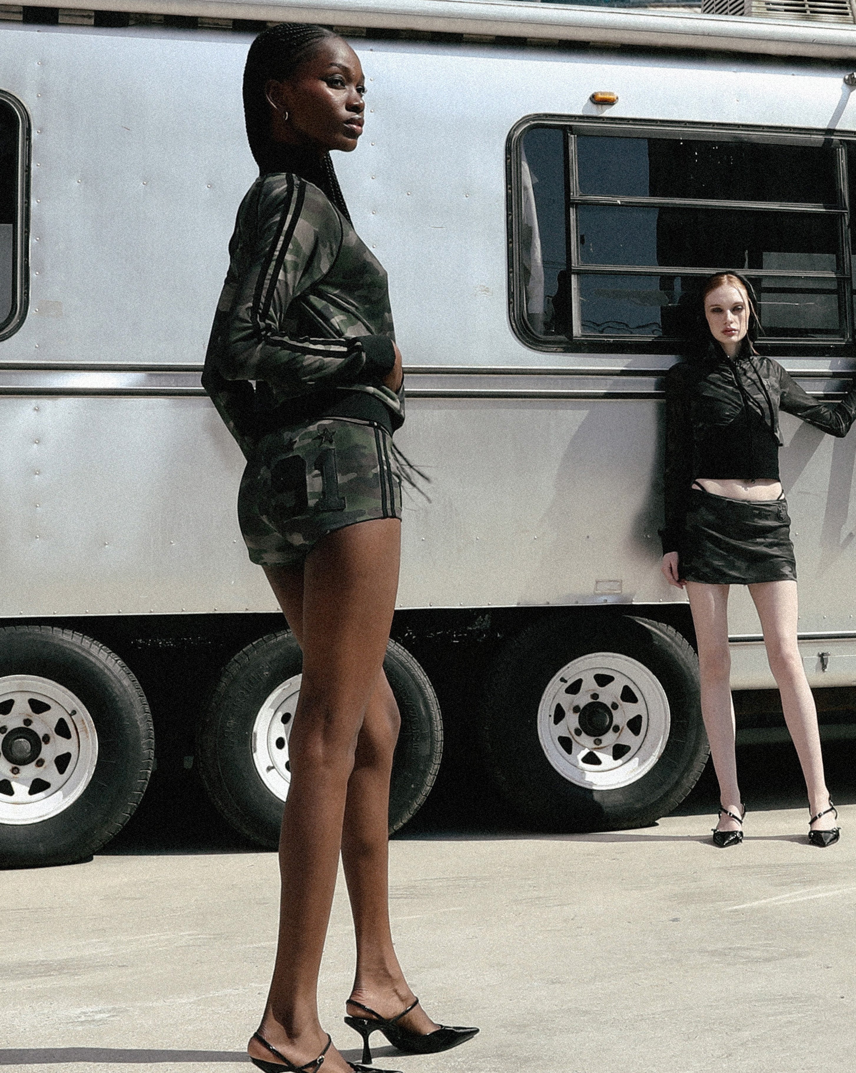 Badblood Vintage Club Track Zip-Up Green Camo