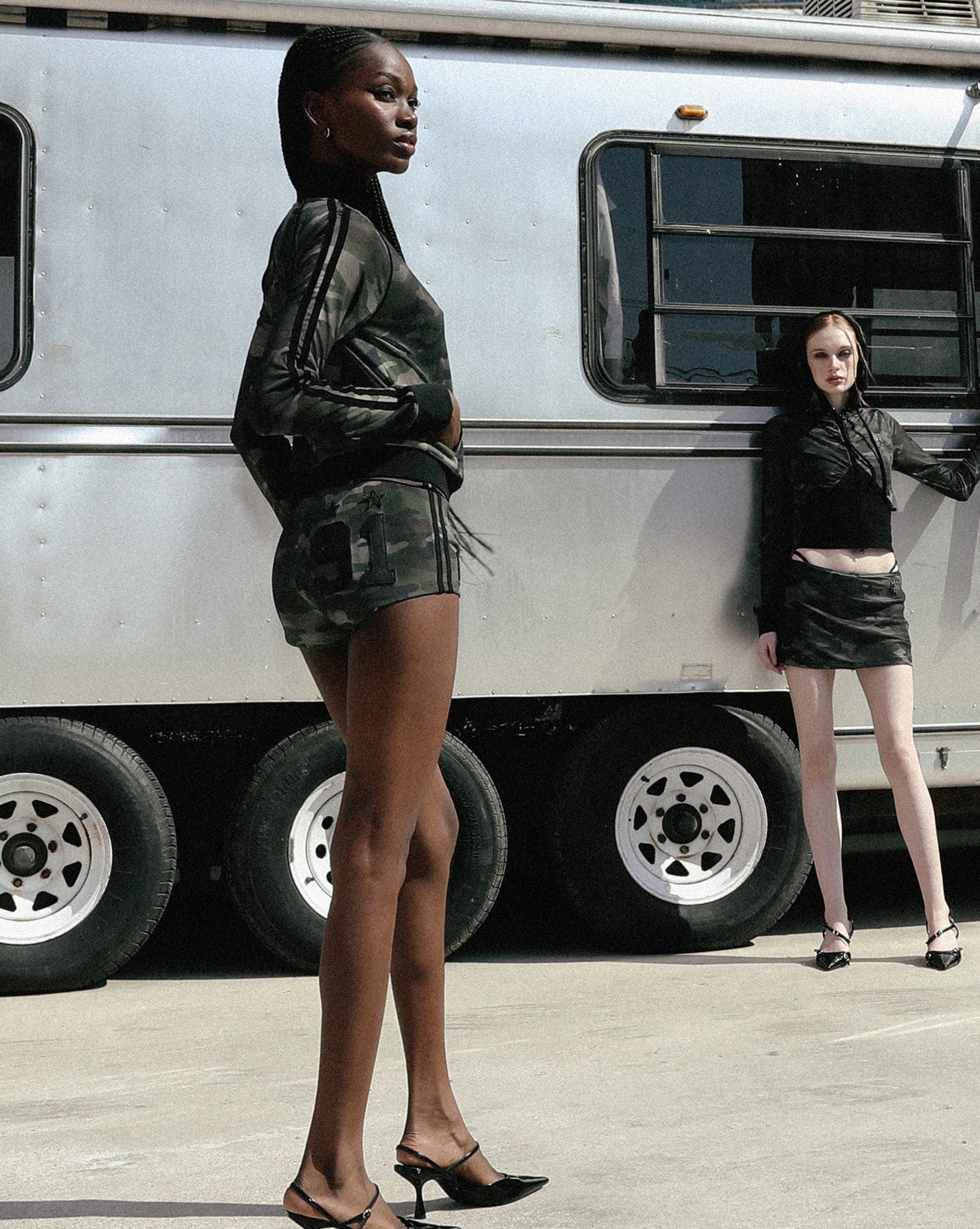 Badblood Vintage Club Track Zip-Up Green Camo