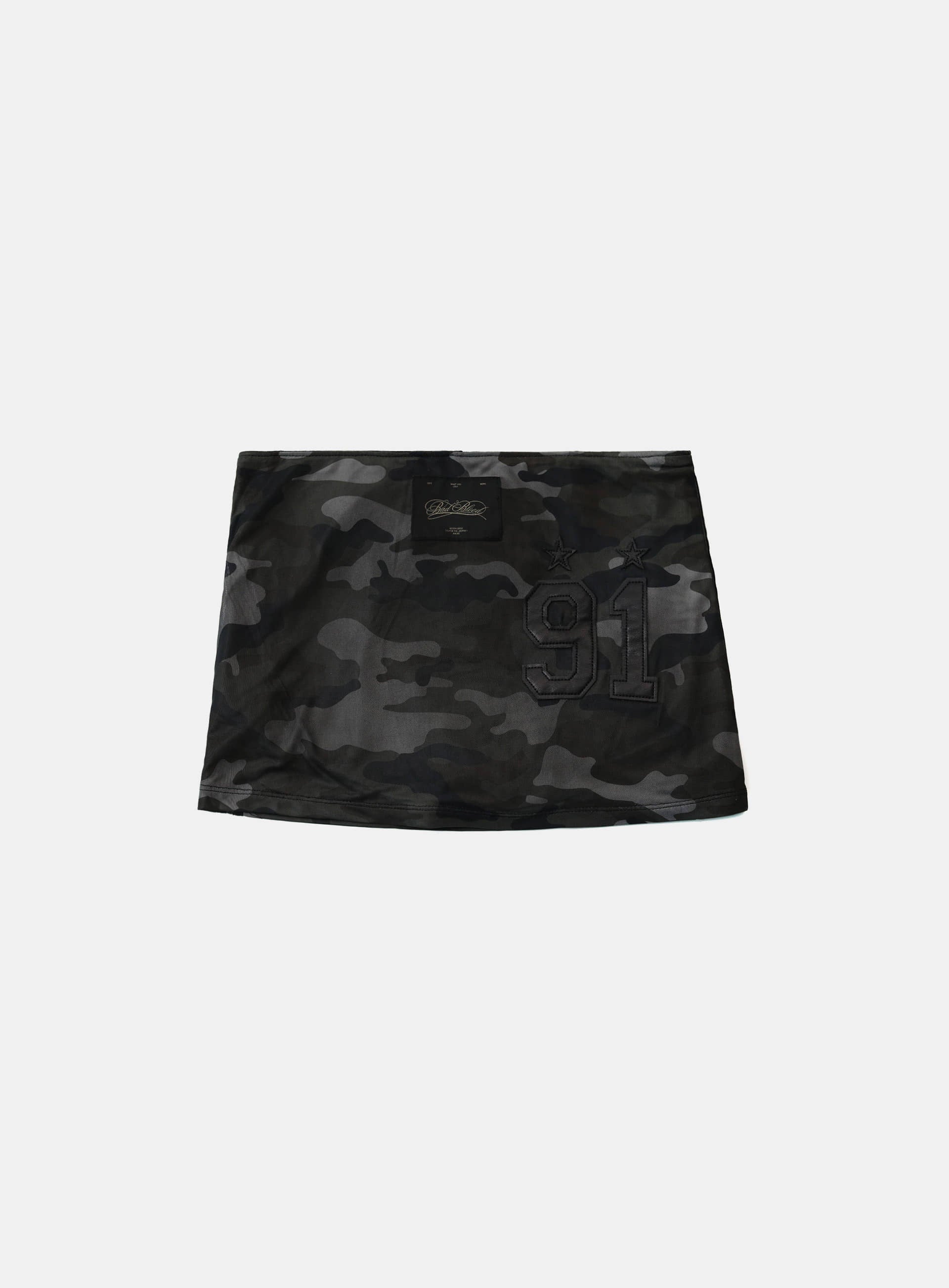 Badblood Vintage Club Skirt - Black Camo