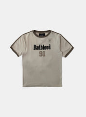 Badblood Vintage Club Jersey Ringer T-Shirt - Tan