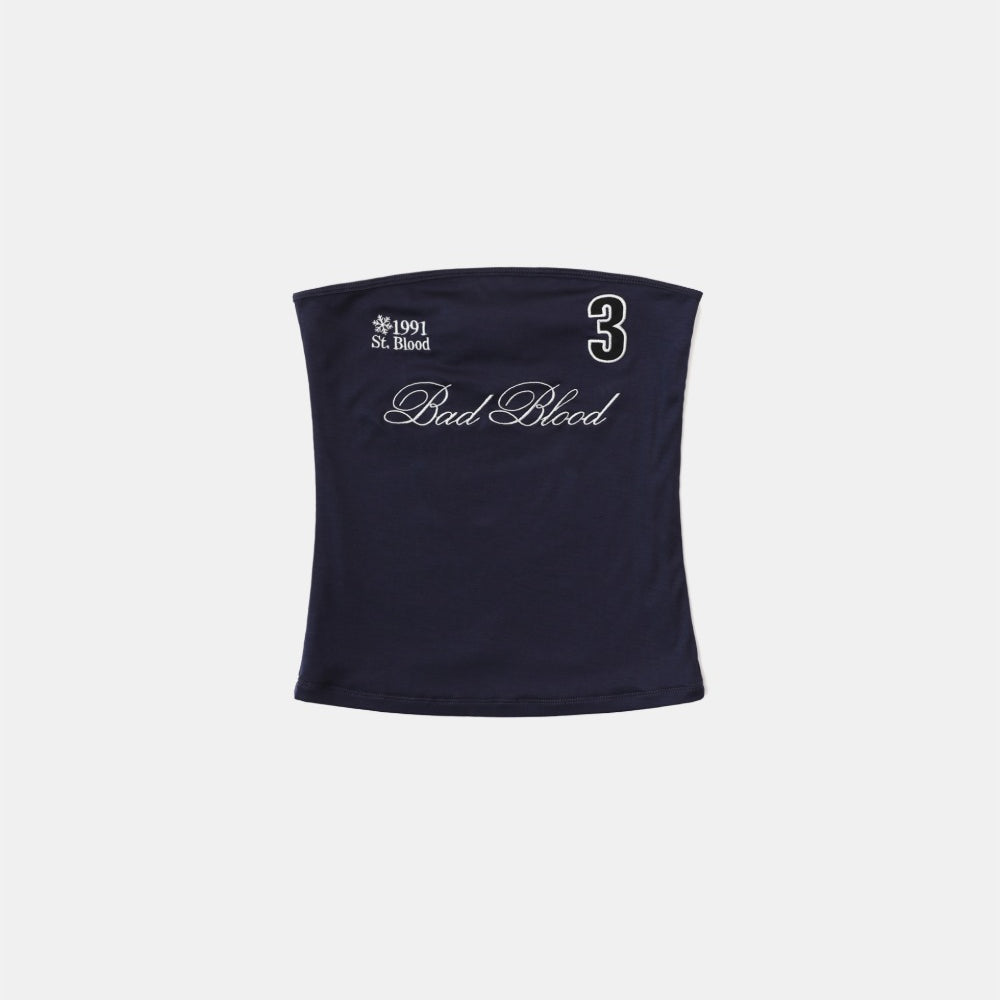 Badblood Classic Logo Tube Top - Navy