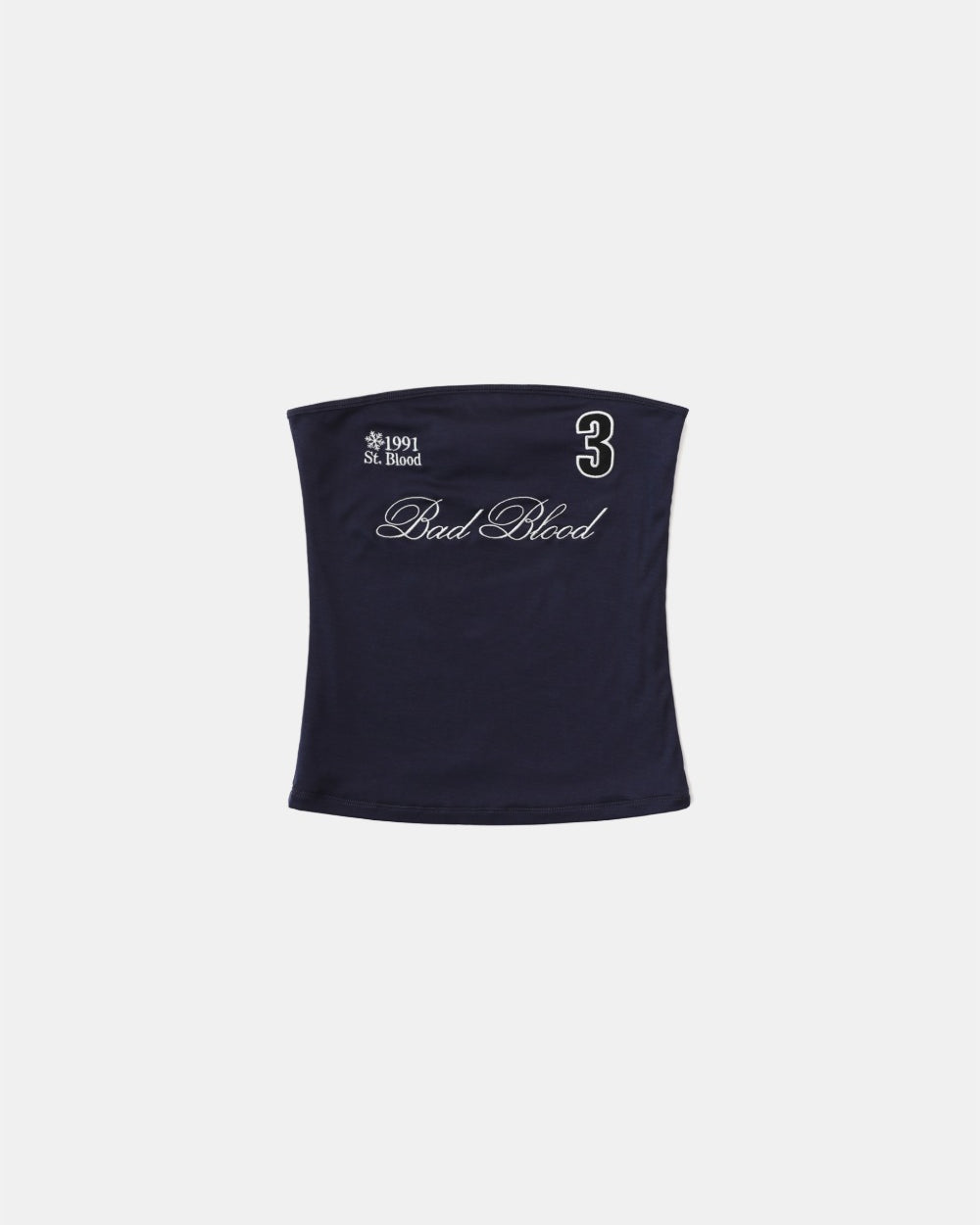 Badblood Classic Logo Tube Top - Navy