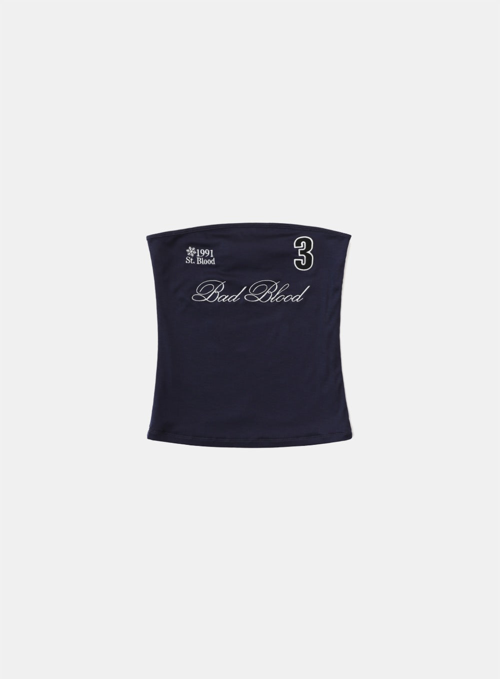 Badblood Classic Logo Tube Top - Navy