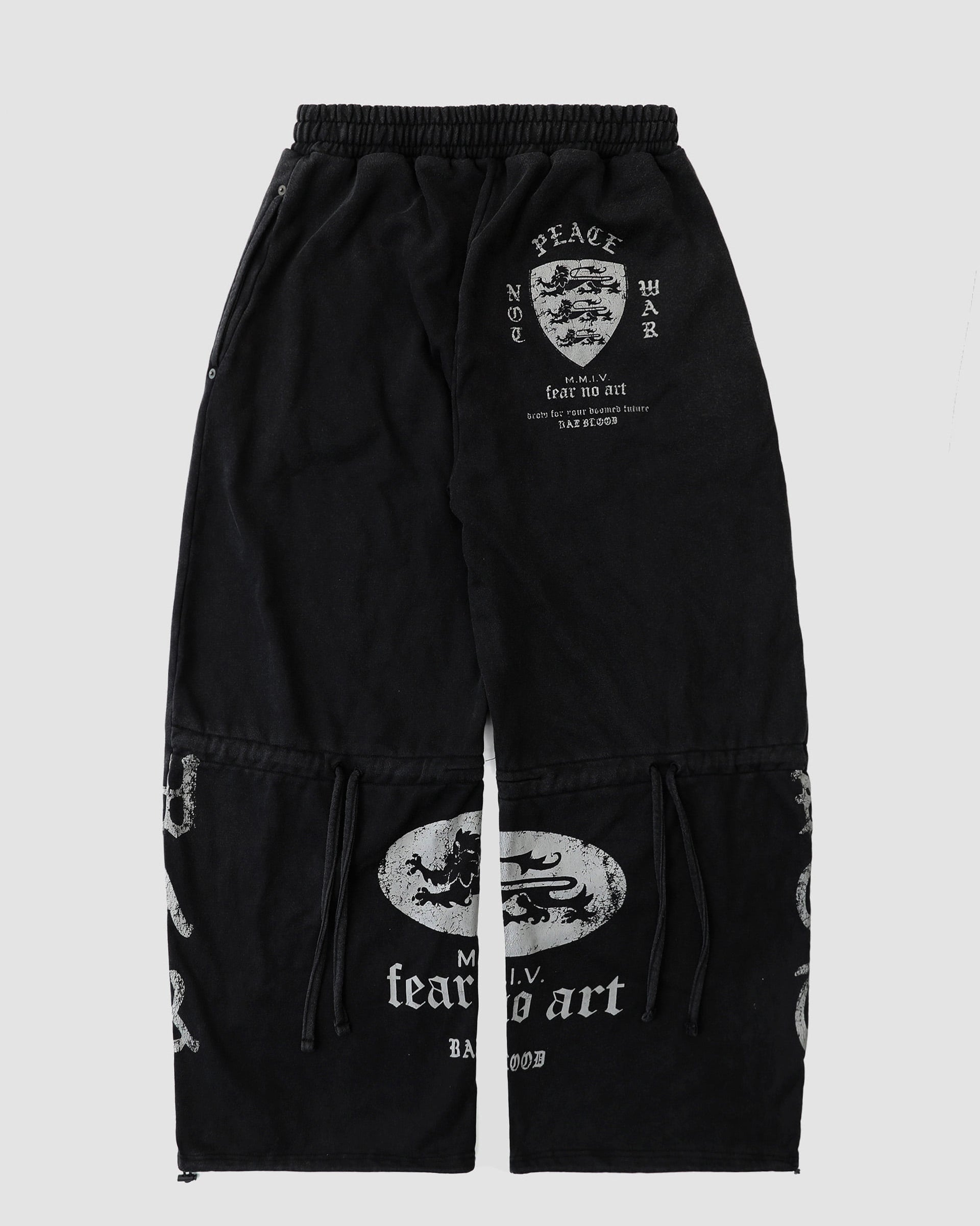 Badblood PEACE NOT WAR Jogger Dusty Black