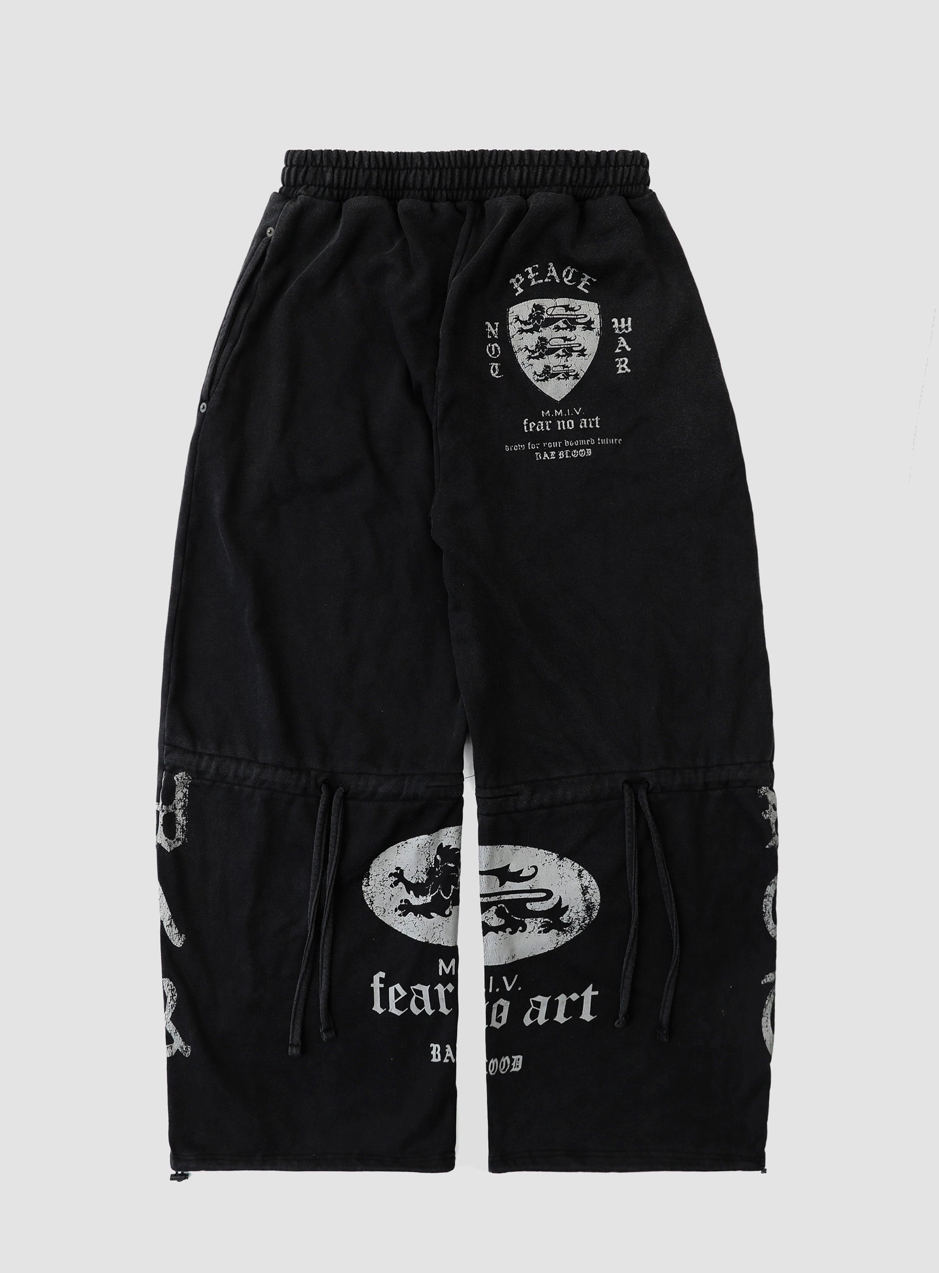 Badblood PEACE NOT WAR Jogger Dusty Black