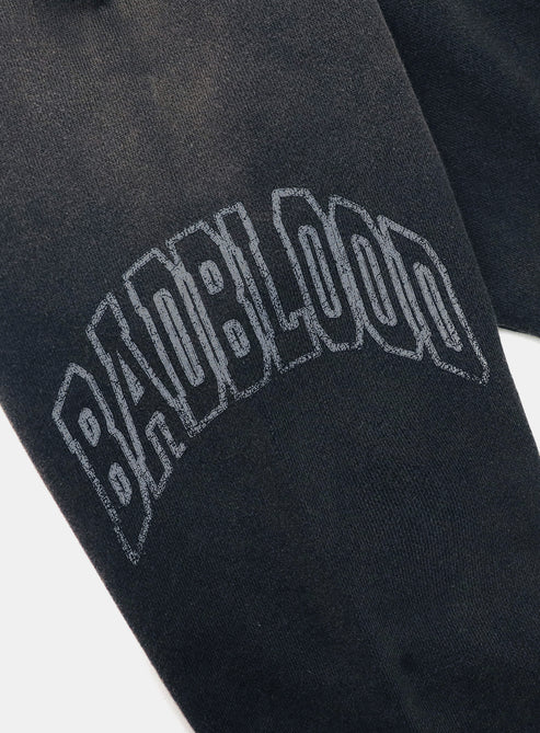 Badblood Workshop Print Distressed sweatshirt - Navy