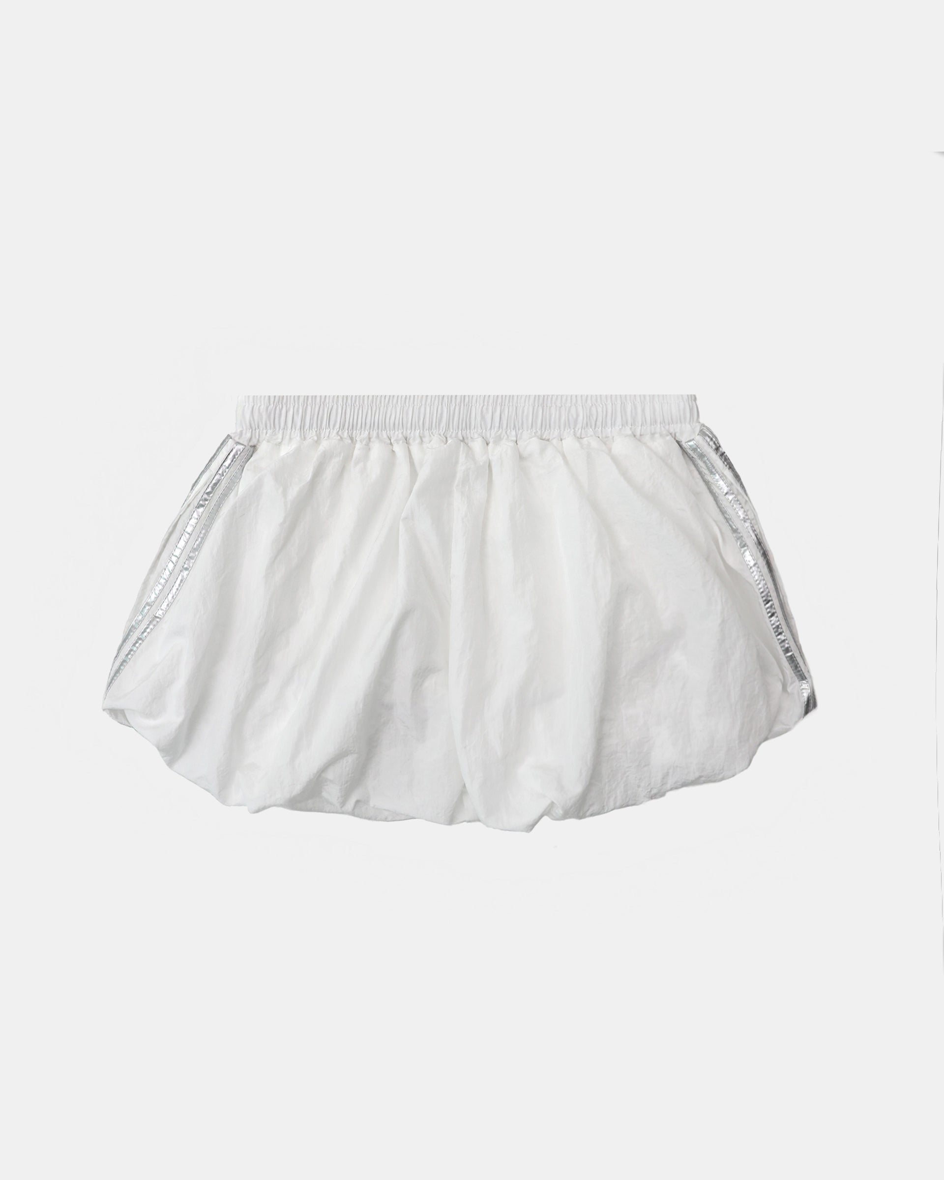 Badblood Dark Billy Nylon Balloon Mini Skirt - White