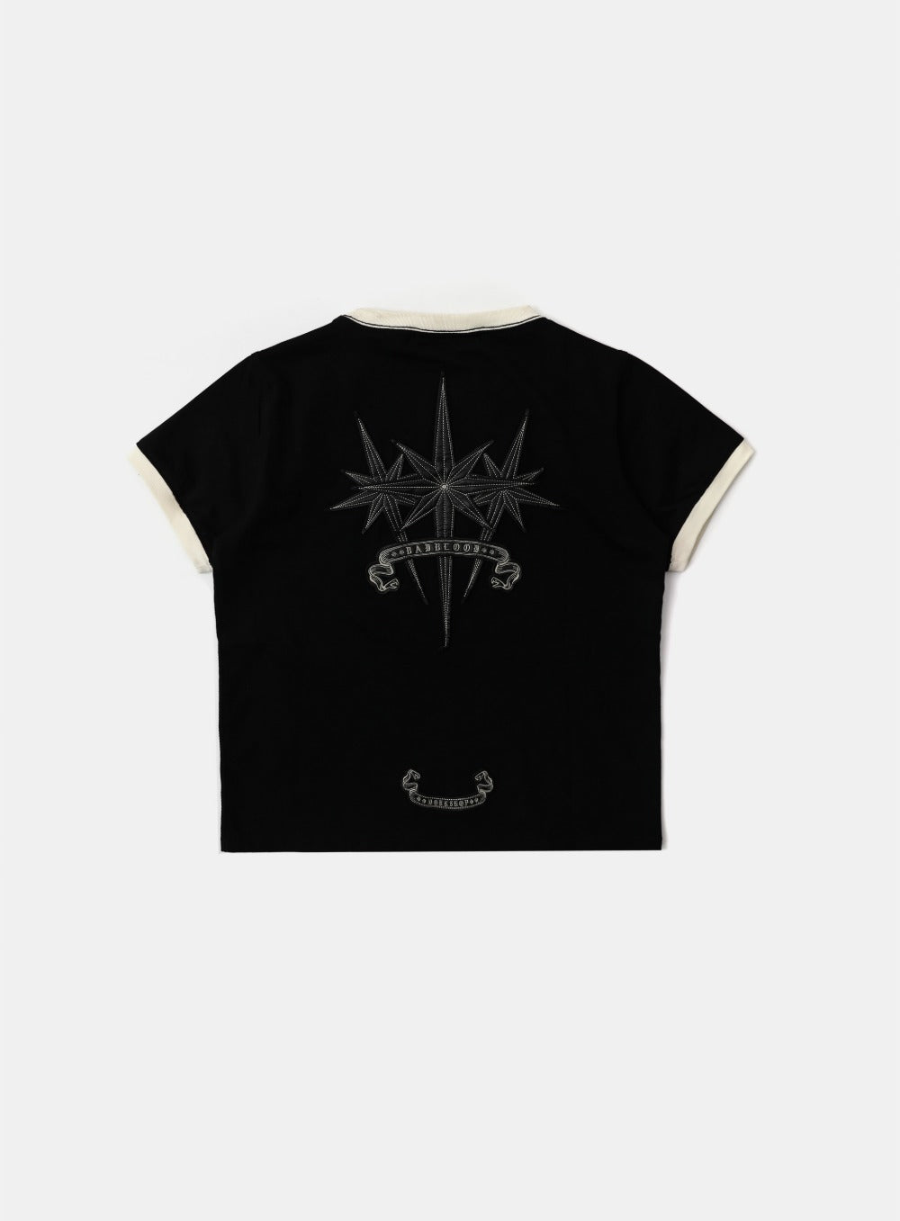 Badblood Cosmo Triple Patch Ringer T-Shirt - Black