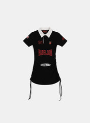 Badblood Mystic Capsule Polo Mini Dress Black