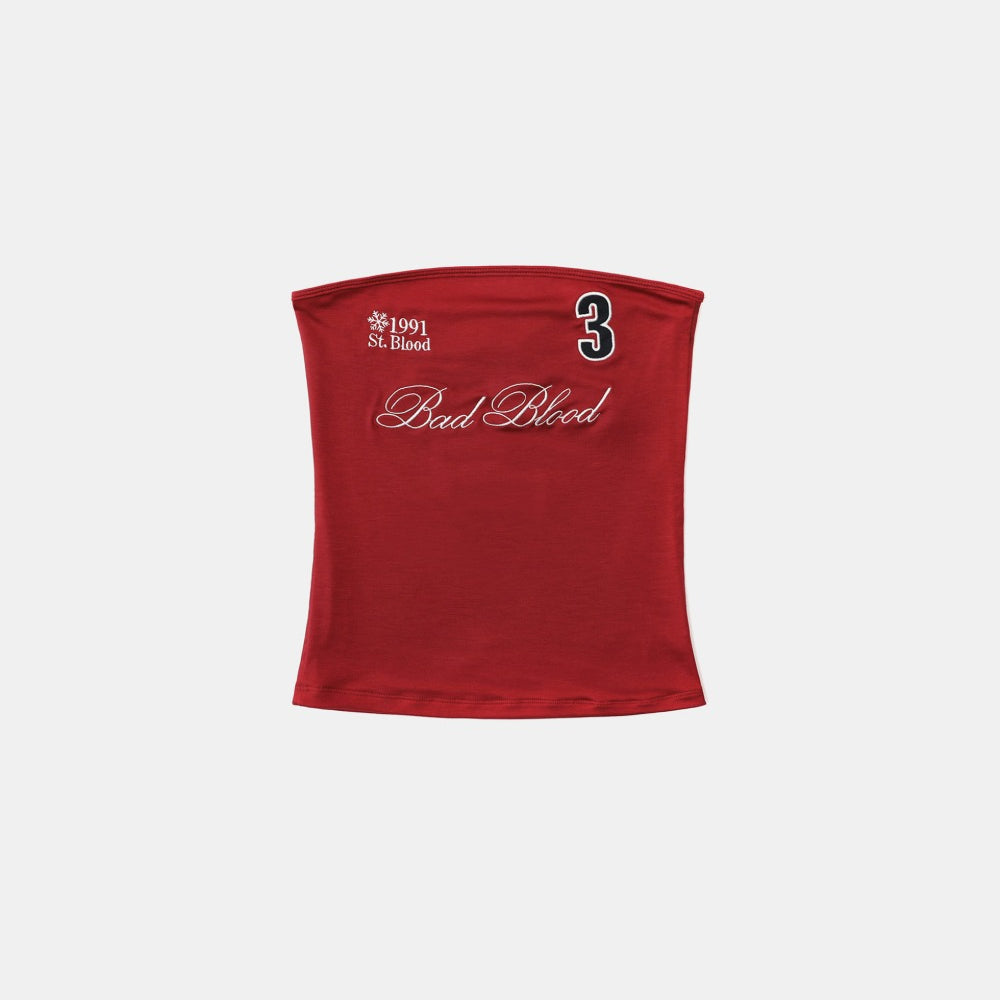 Badblood Classic Logo Tube Top - Red