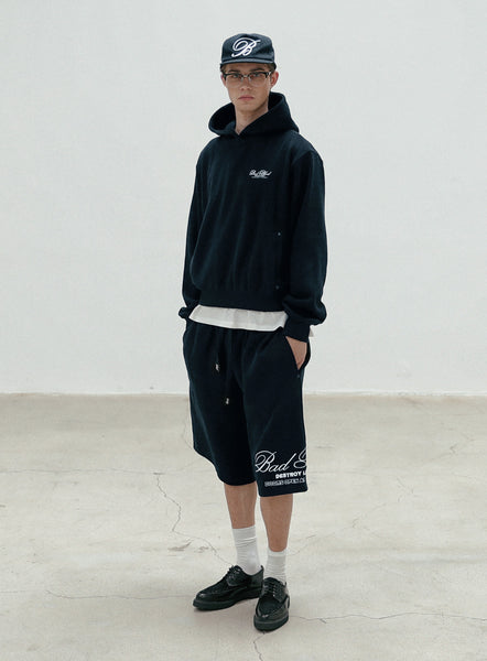 ◆BADBLOOD◆ BS Heavy Wool Bermuda Pants Black e21beb1bb397a523d21acf18103874
