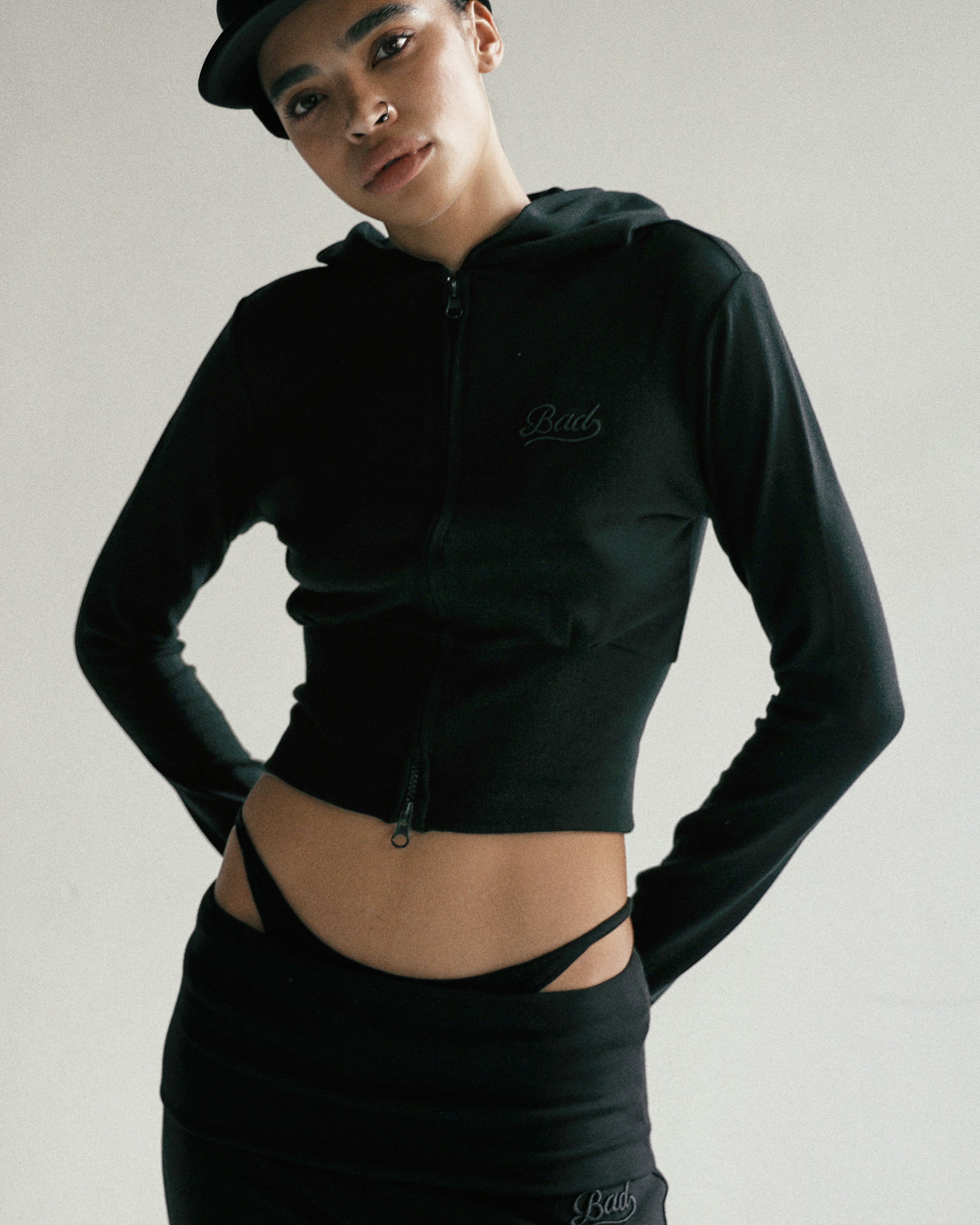 Badblood Beyond Soft Hood Zip-Up Slim Fit - Black