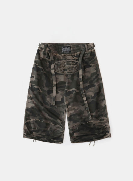 ★BADBLOOD★ Convex Bermuda Pants Dusty Green Camo w-srt25-0 Badblood Convex Bermuda Pants - Dusty Green Camo – BBGSHOPHK