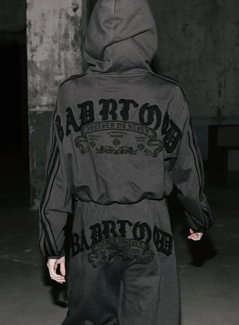 Badblood Billy Washed Jogger - Charcoal