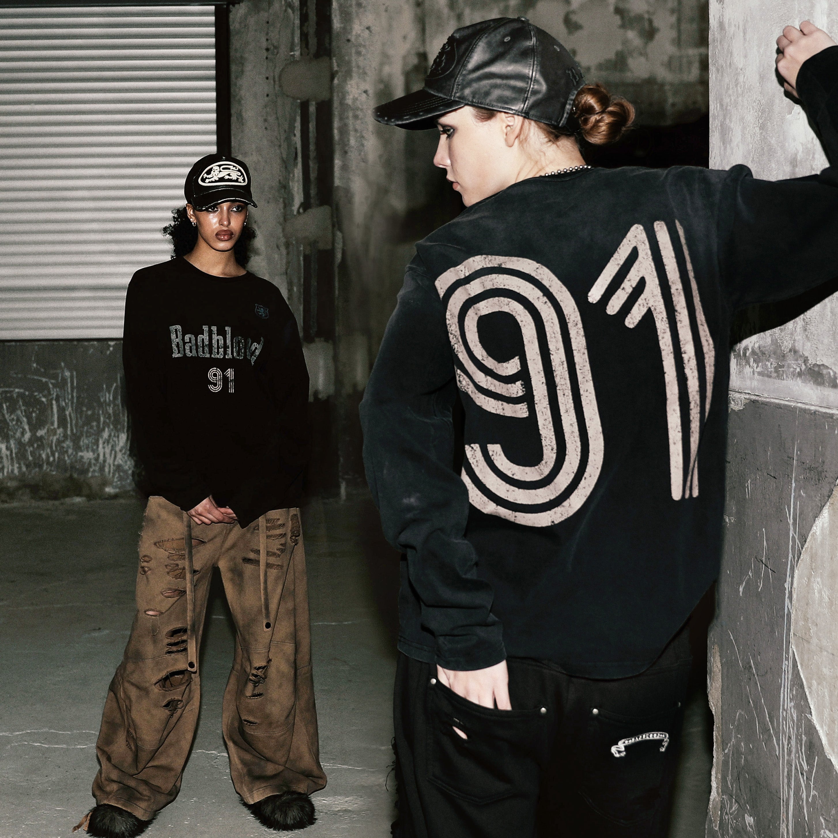 Badblood Sun Faded 2 Long Sleeve - Black