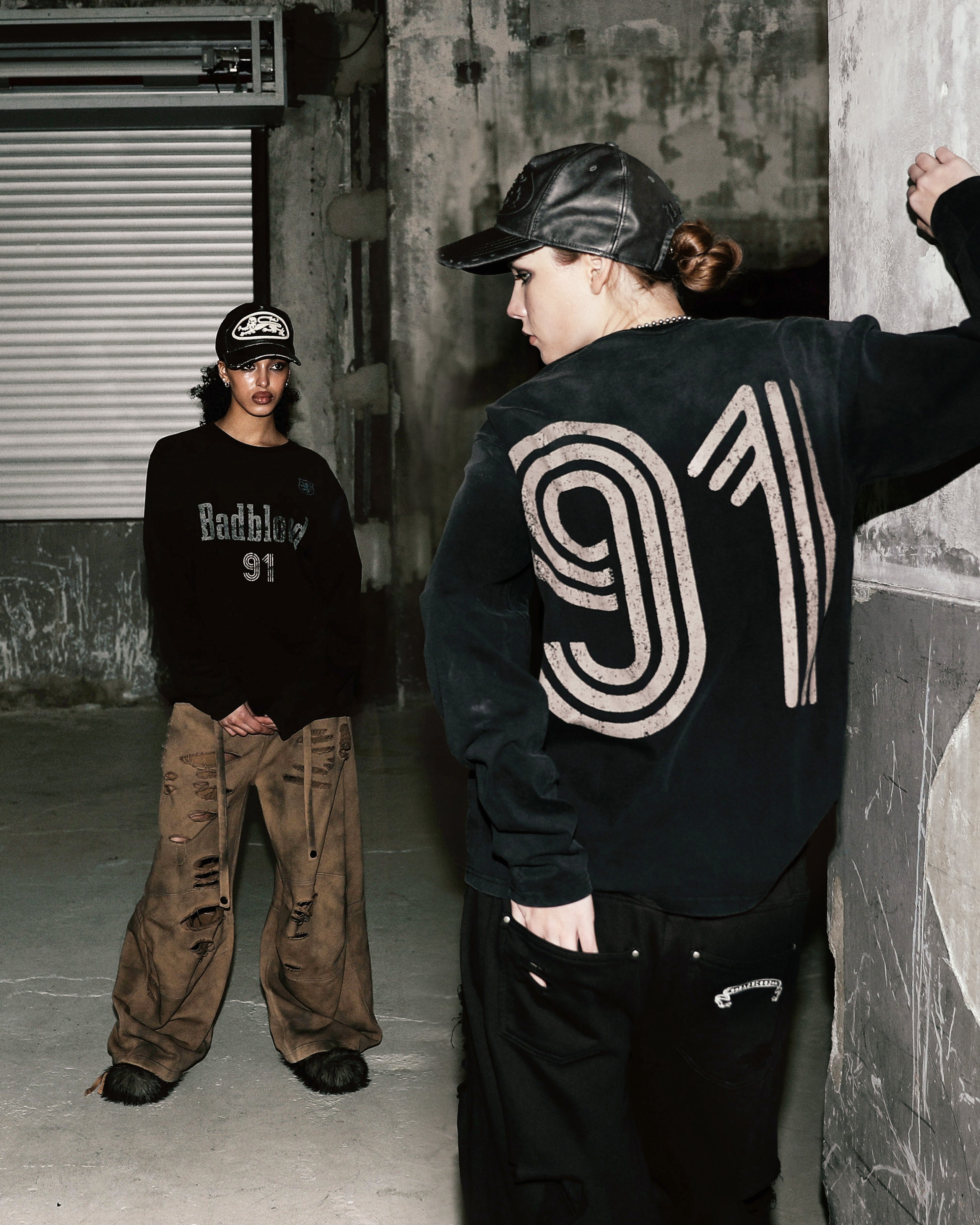 Badblood Sun Faded 2 Long Sleeve - Black