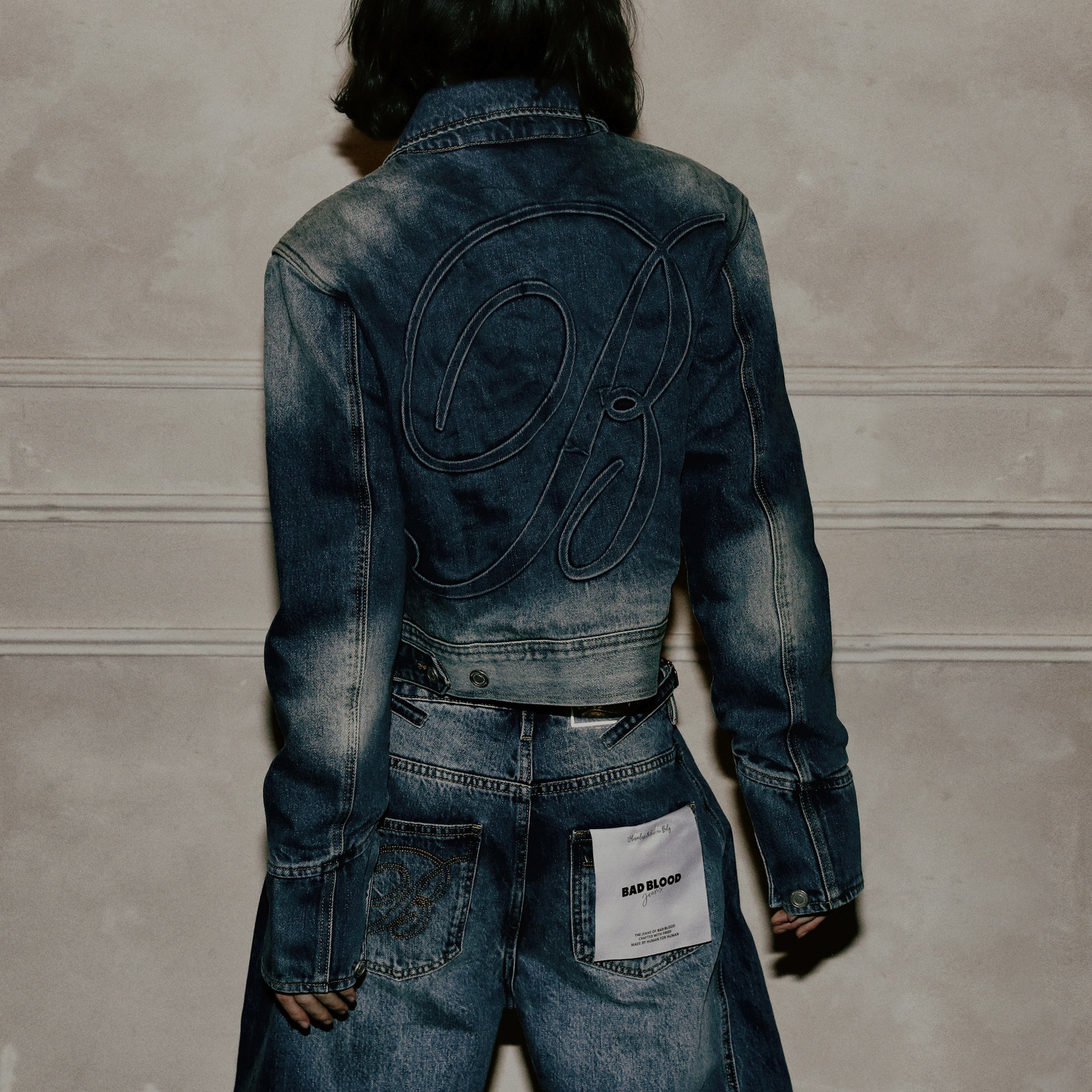 Badblood Charlie Barrel jeans Mid Blue