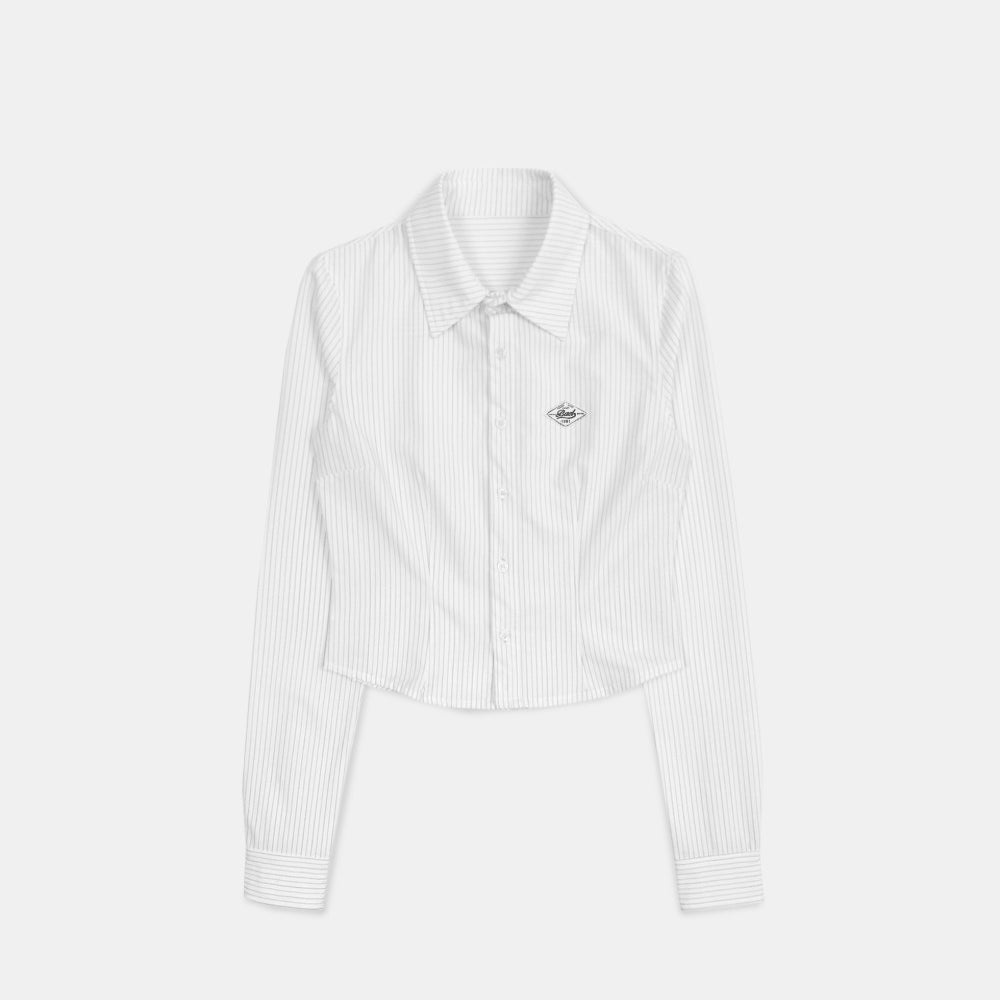 Badblood 013 Slim Fit Shirt White/Stripe