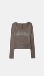 Badblood Dark Classic Scoop Neck Long Sleeve Tobacco