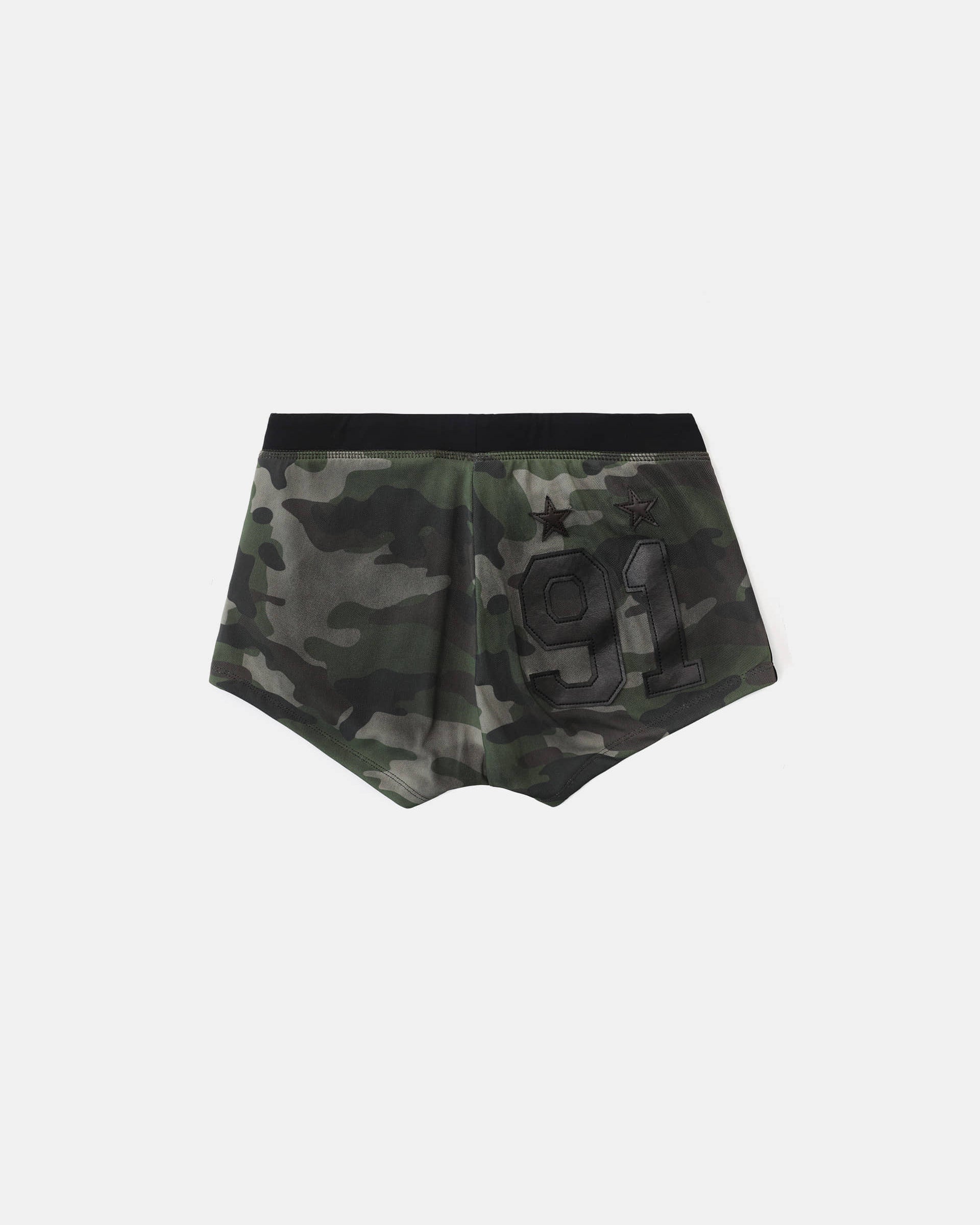 Badblood Vintage Club Boy Shorts - Green Camo