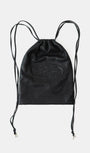 Badblood Perforated Leather Gym Sack - Black