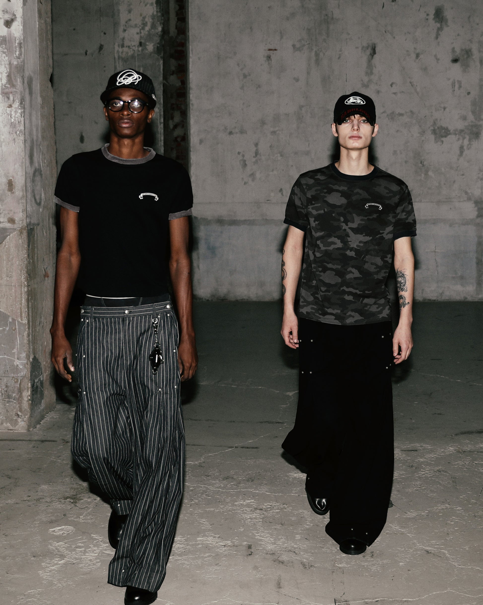 Badblood Cosmo Reflective Ringer T-Shirt - Black Camo