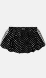 Badblood Mystic Billy Nylon Balloon Mini Skirt Black Dot