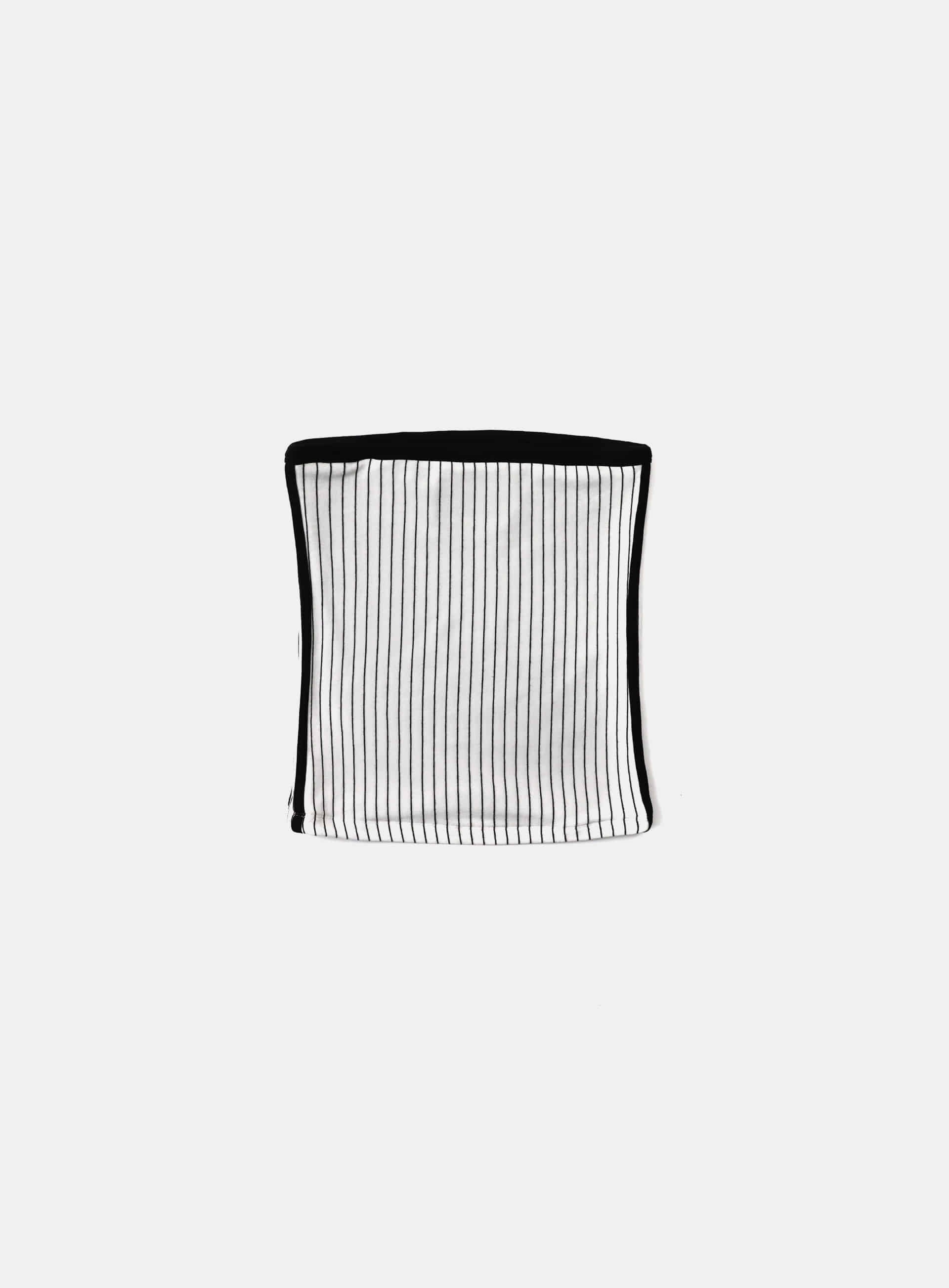 Badblood Classic Logo Stripe Tube Top - White