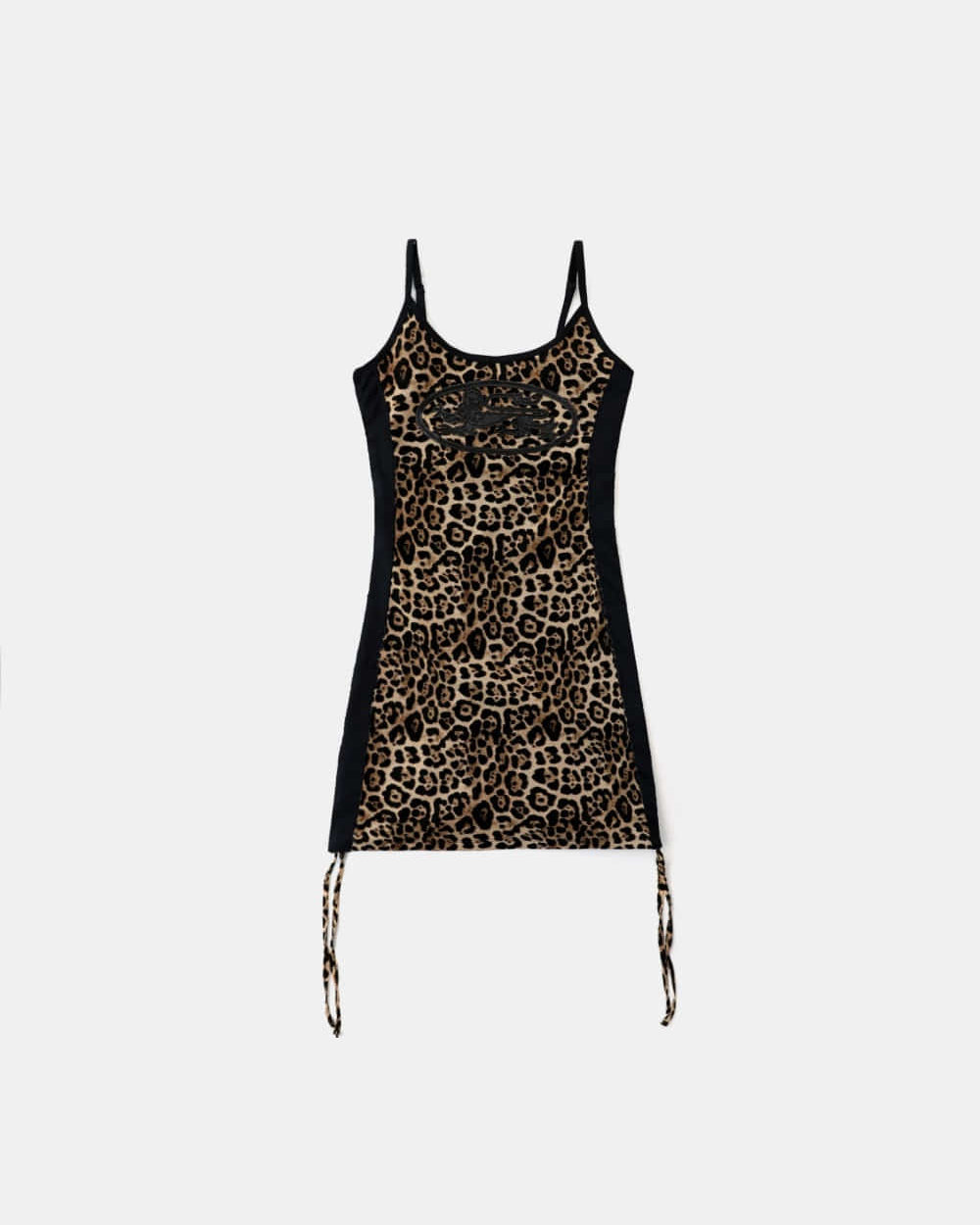 Badblood Mystic String Mini Dress Brown Leopard