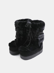 Badblood Eskimo Boots Tall Platform Black